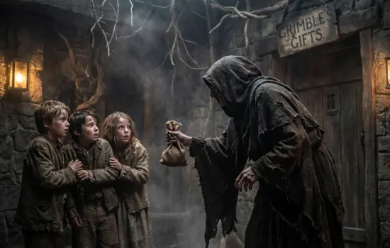 Recreación con IA de Befana, la bruja italiana que llevaba regalos a los niños