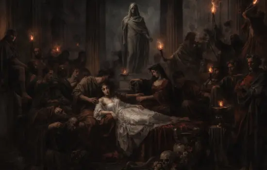 Recreación con IA de La Saturnalia, fiesta pagana de la antigua Roma