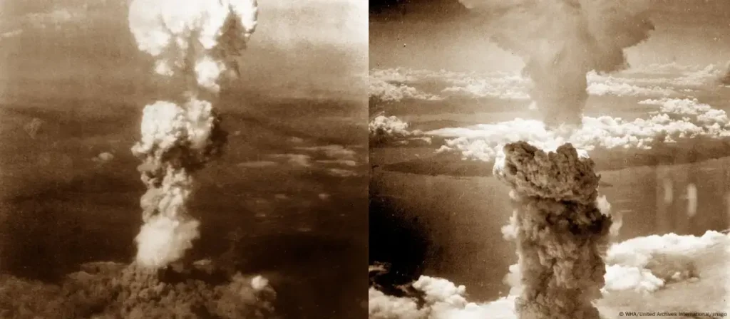 Bombas nucleares en Hiroshima y Nagasaki el 6 y 9 de agosto de 1945