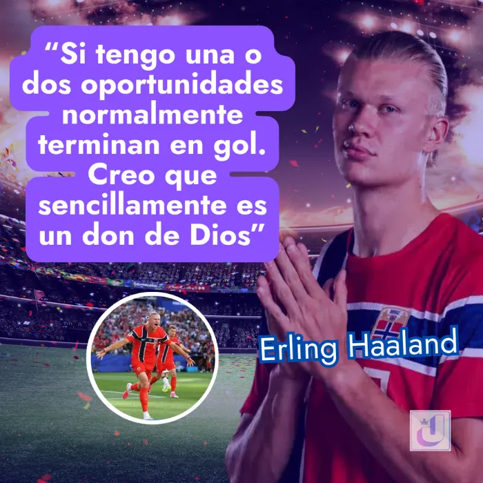 Erling Haaland - futbolistas agradecidos con Dios
