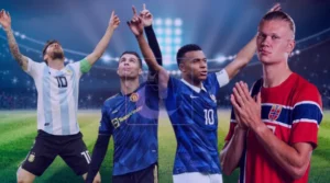 Futbolistas agradecidos con Dios. Messi Haaland Ronaldo