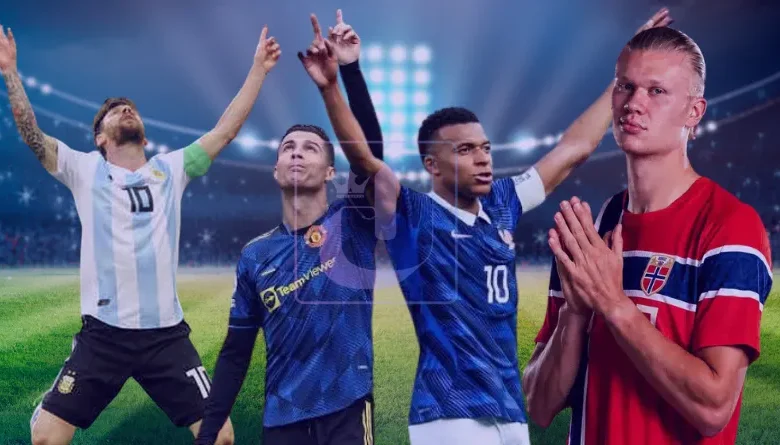 Futbolistas agradecidos con Dios. Messi Haaland Ronaldo